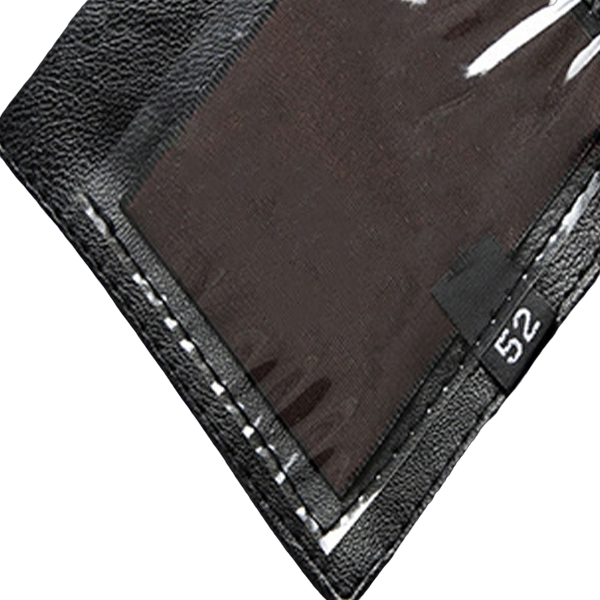 Men’s Classic Moto Black Leather Jacket – Warm Fleece Lined - Image 3